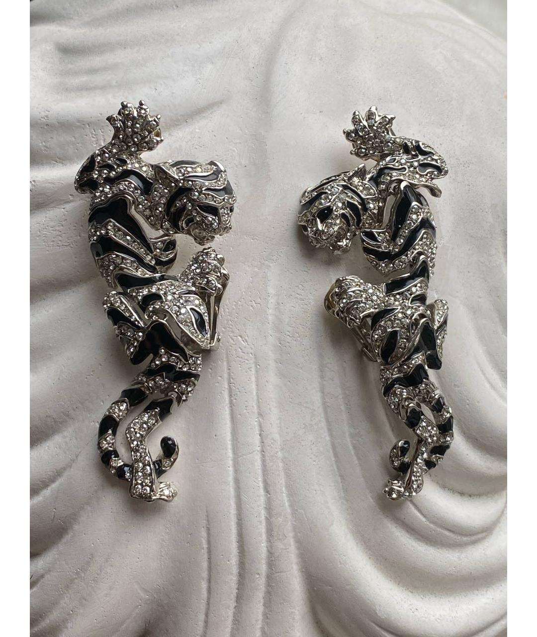 ROBERTO CAVALLI Черные серьги, фото 5