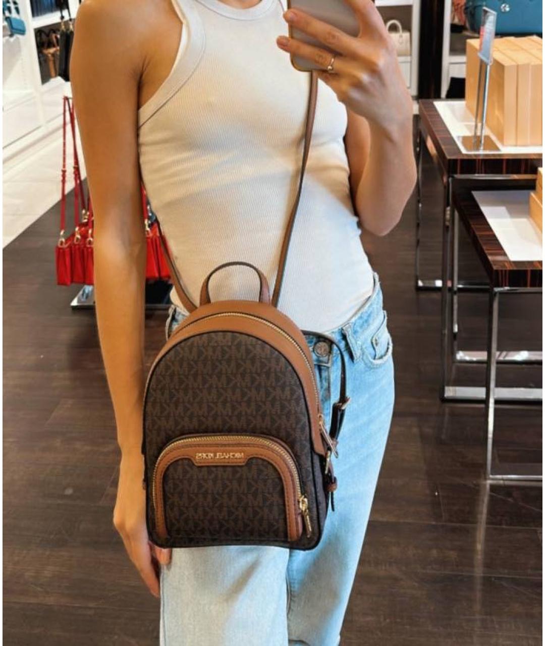 MICHAEL KORS Коричневый рюкзак, фото 4