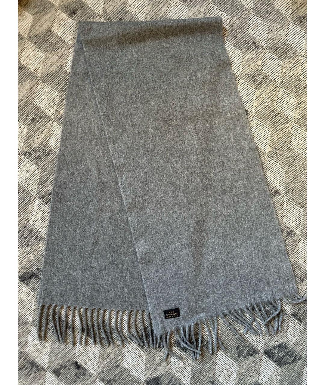 BALLY Серый кашемировый шарф, фото 9