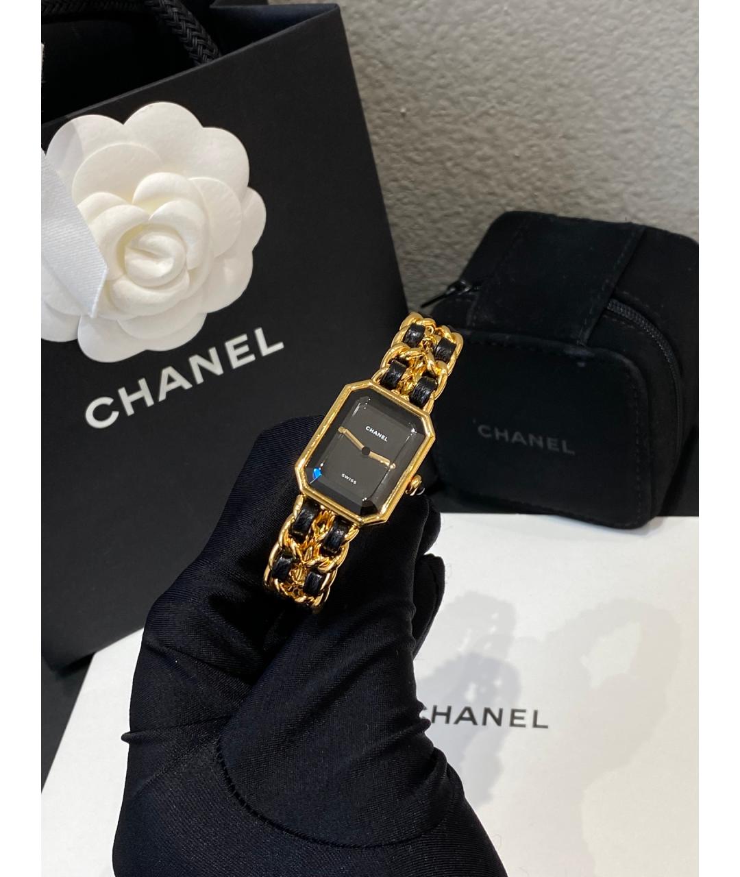 CHANEL PRE-OWNED Черные металлические часы, фото 10