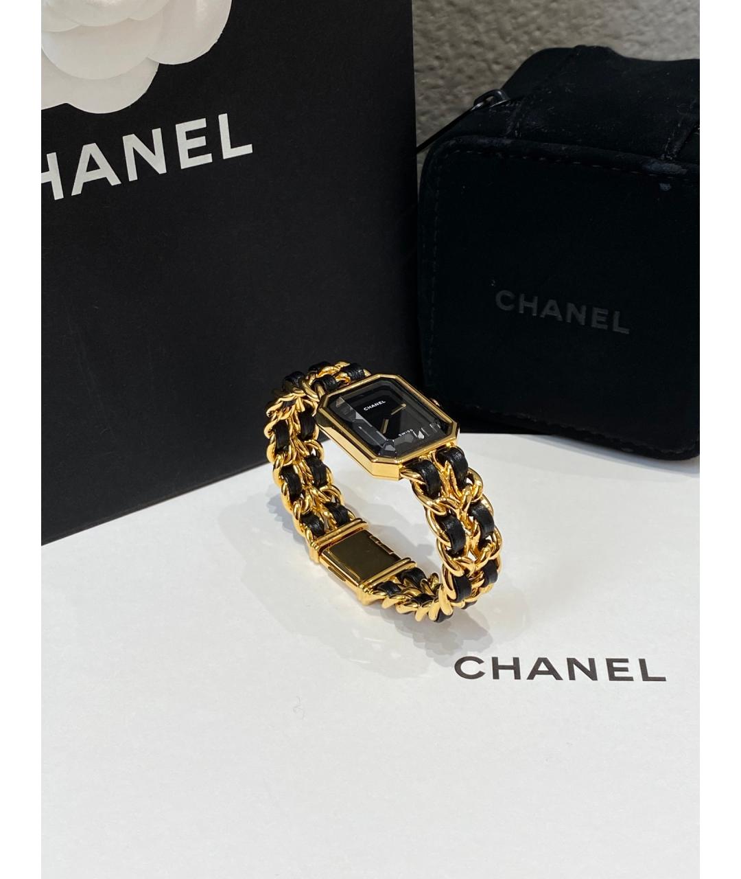 CHANEL PRE-OWNED Черные металлические часы, фото 3