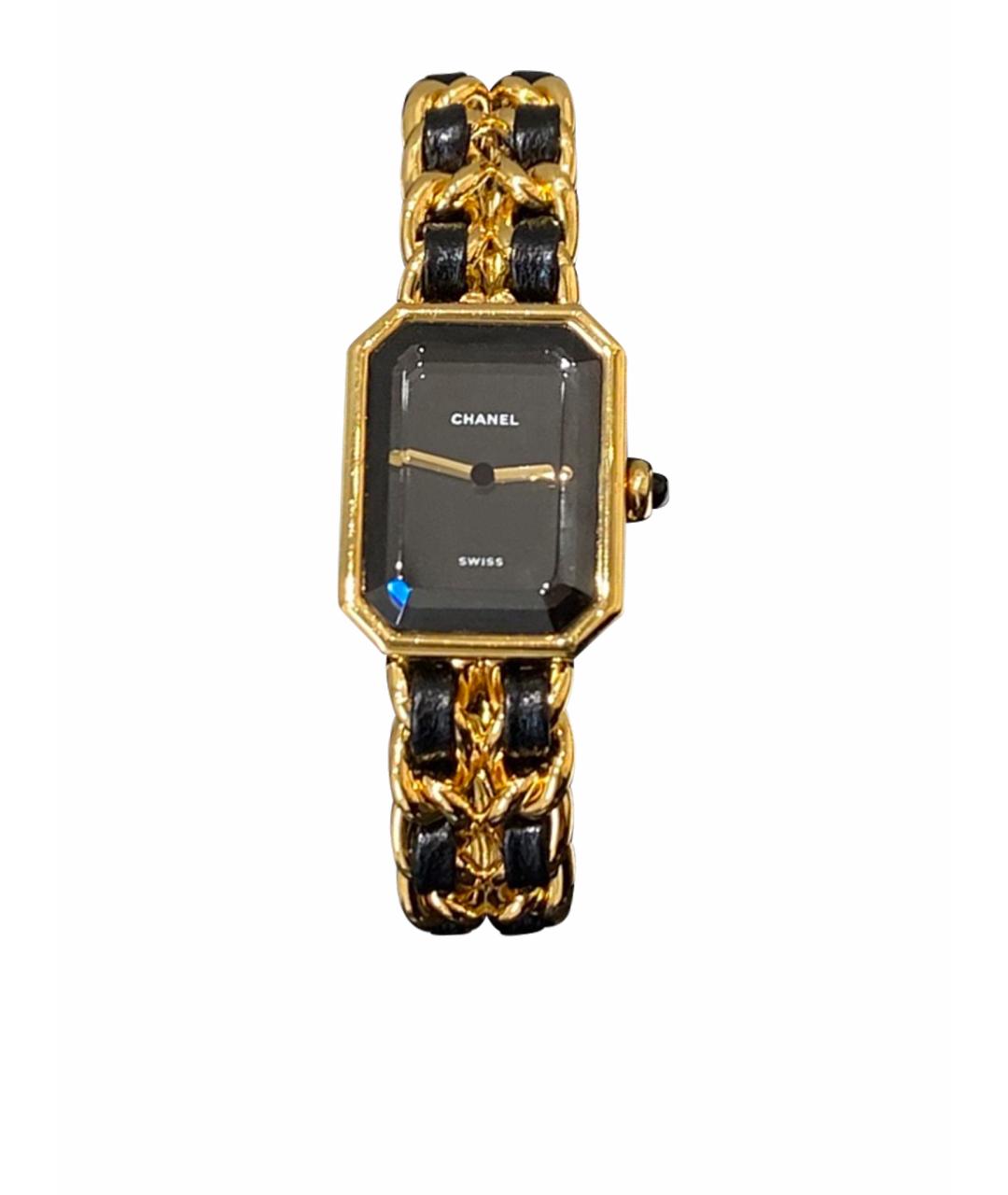 CHANEL PRE-OWNED Черные металлические часы, фото 1