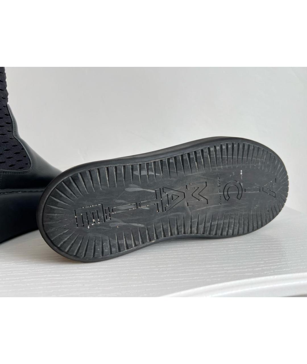 VIC MATIE Черные кожаные ботинки, фото 7