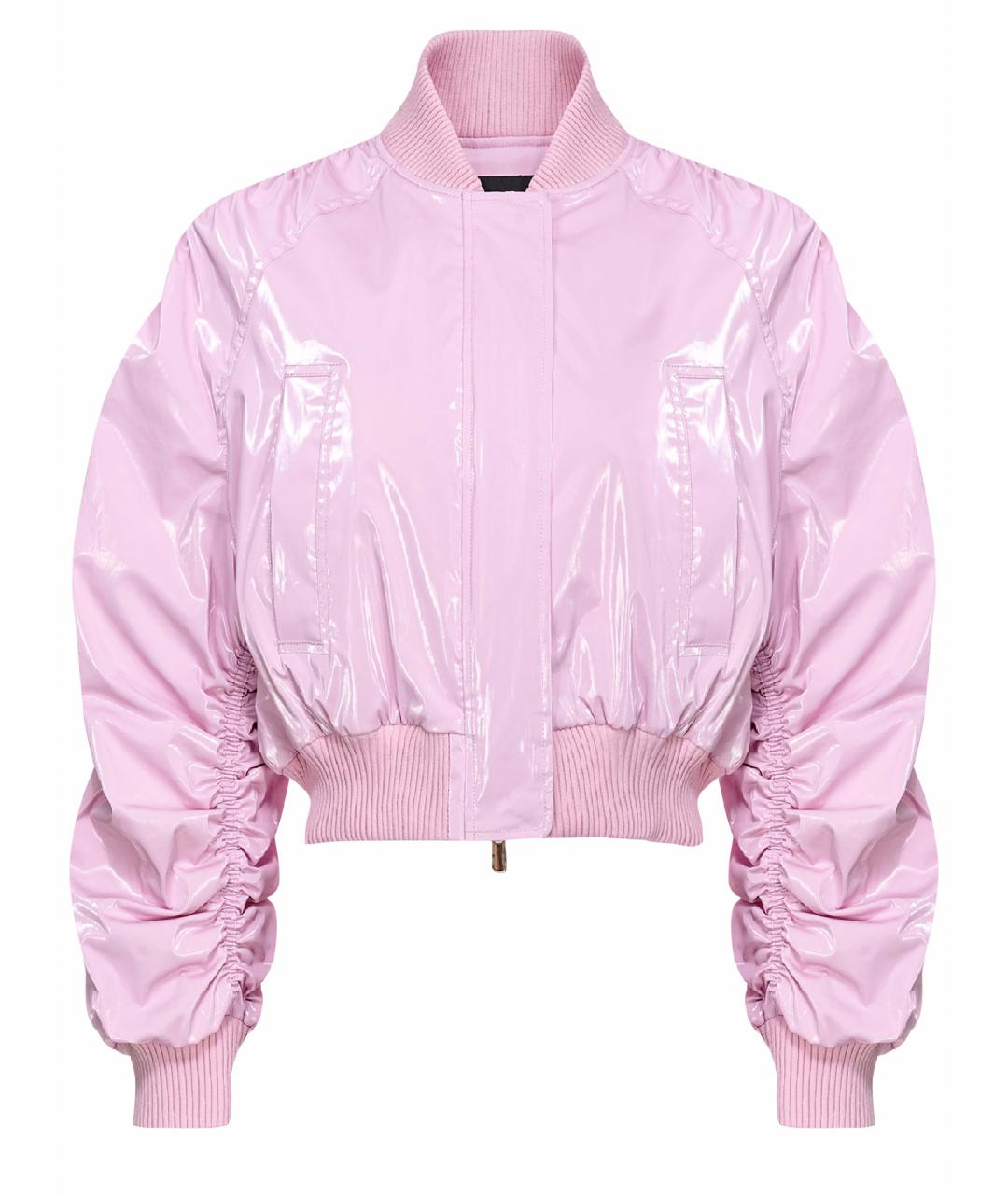 PINKO Розовая хлопковая куртка, фото 1