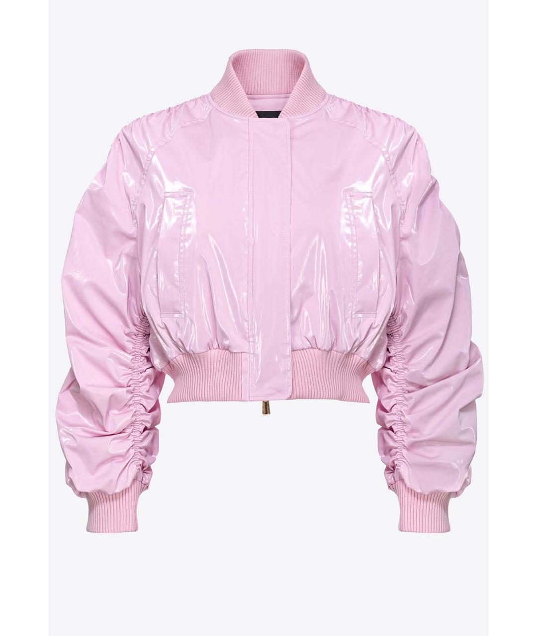 PINKO Розовая хлопковая куртка, фото 3