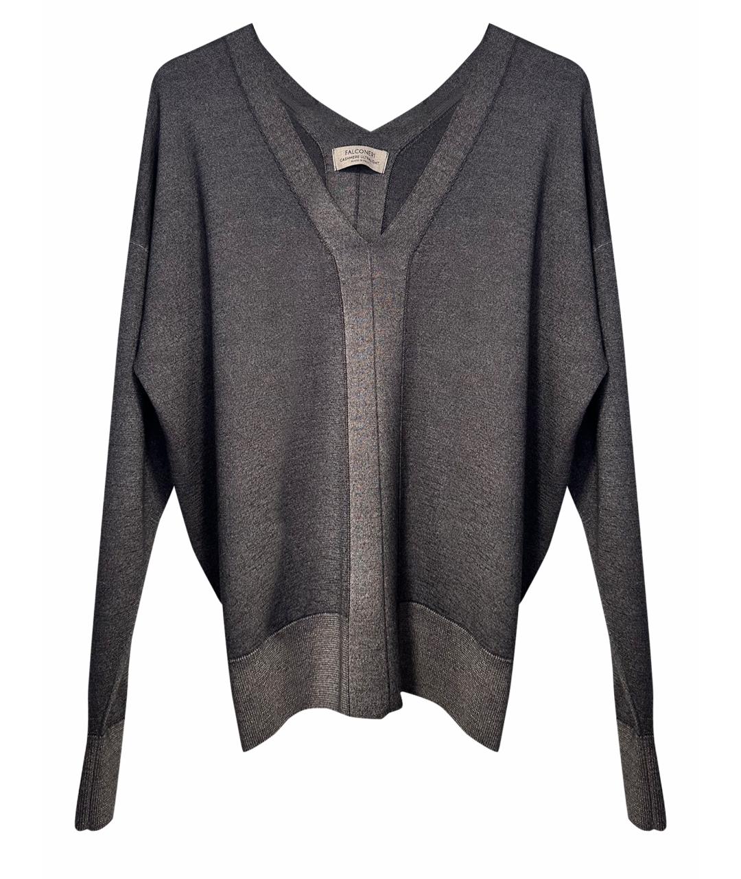 FALCONERI Серый кашемировый джемпер / свитер, фото 1