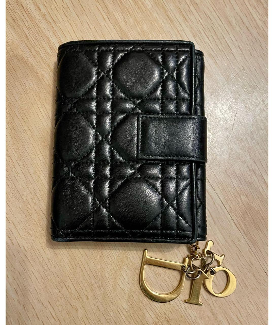 CHRISTIAN DIOR PRE-OWNED Черный кожаный кошелек, фото 2