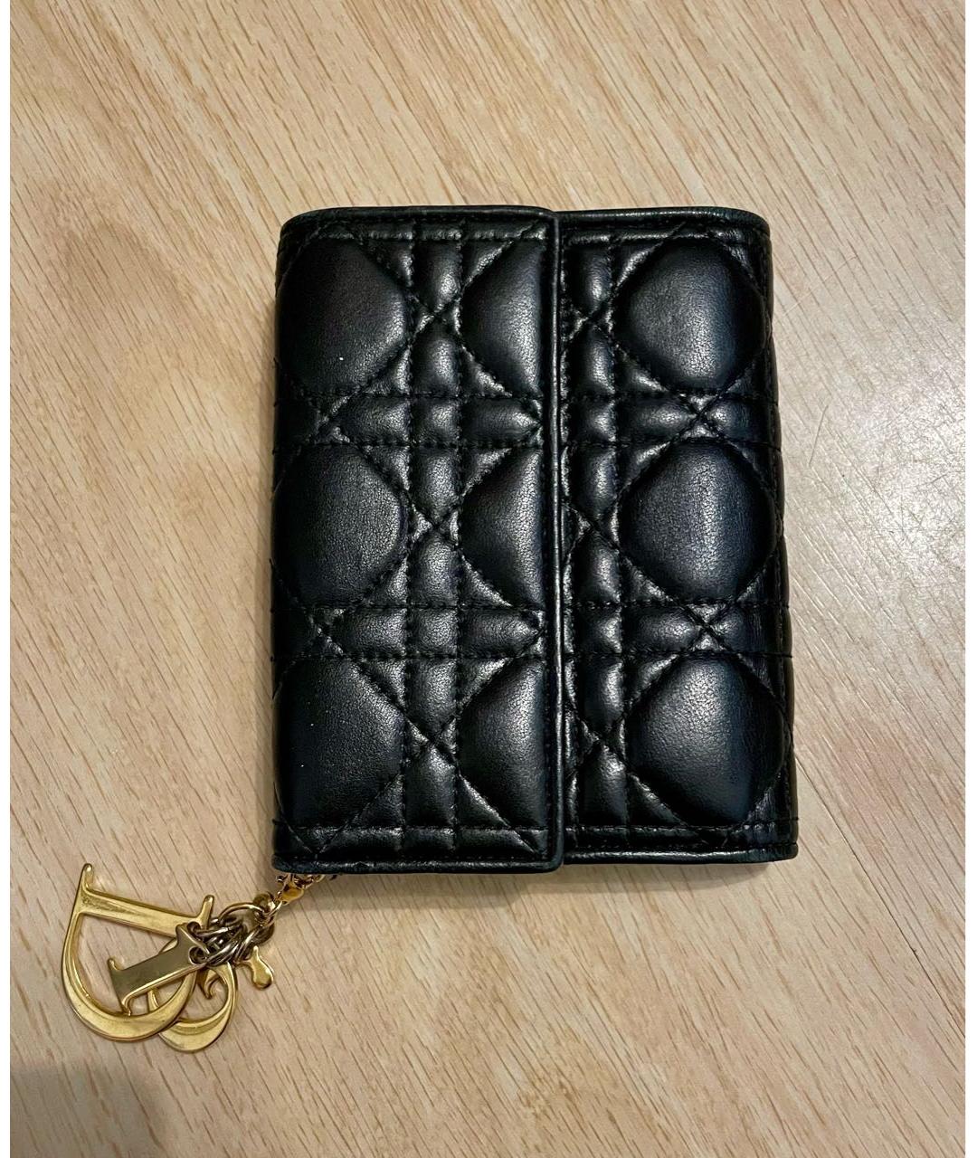 CHRISTIAN DIOR PRE-OWNED Черный кожаный кошелек, фото 9