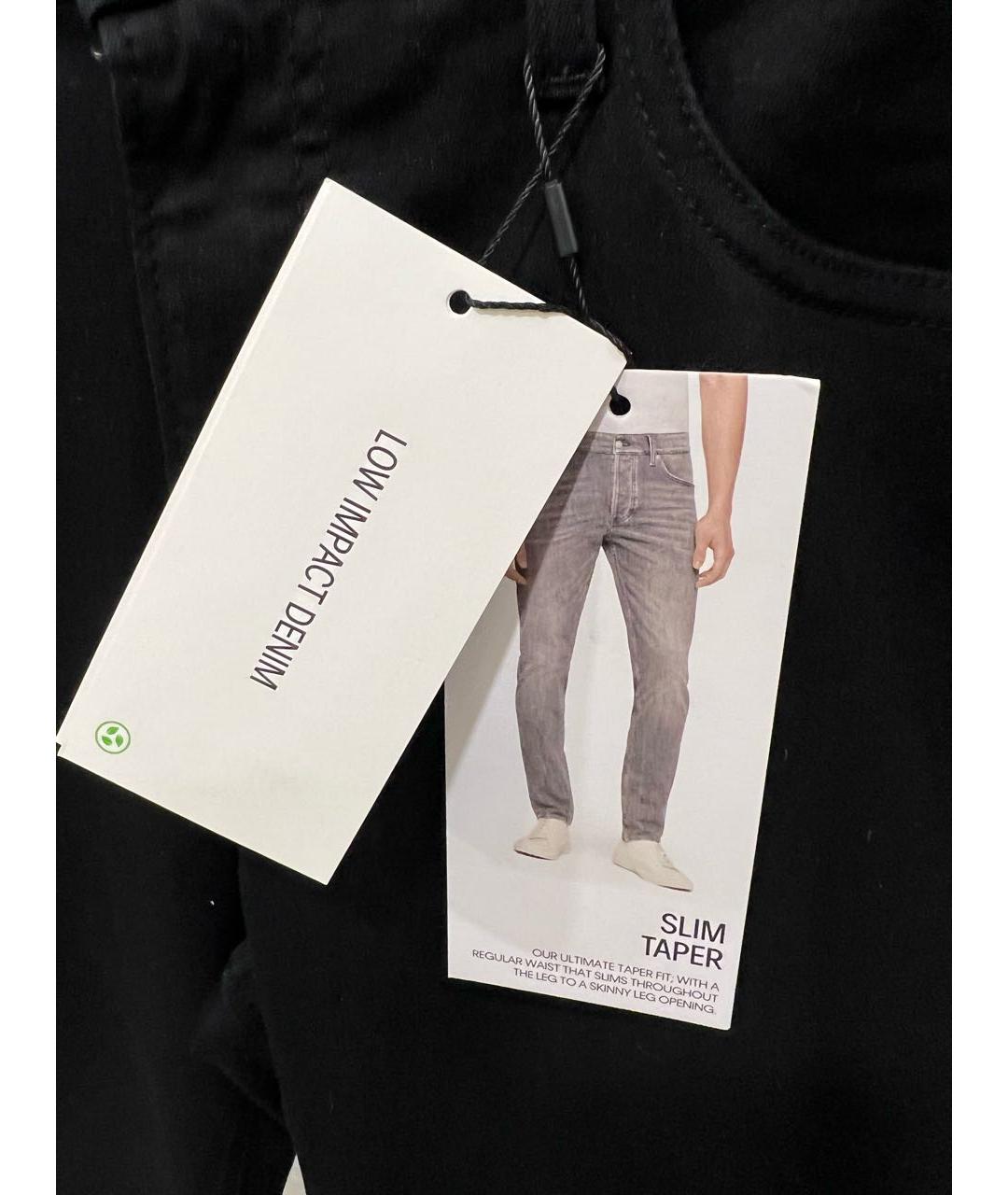 CALVIN KLEIN Черные хлопко-эластановые джинсы скинни, фото 7