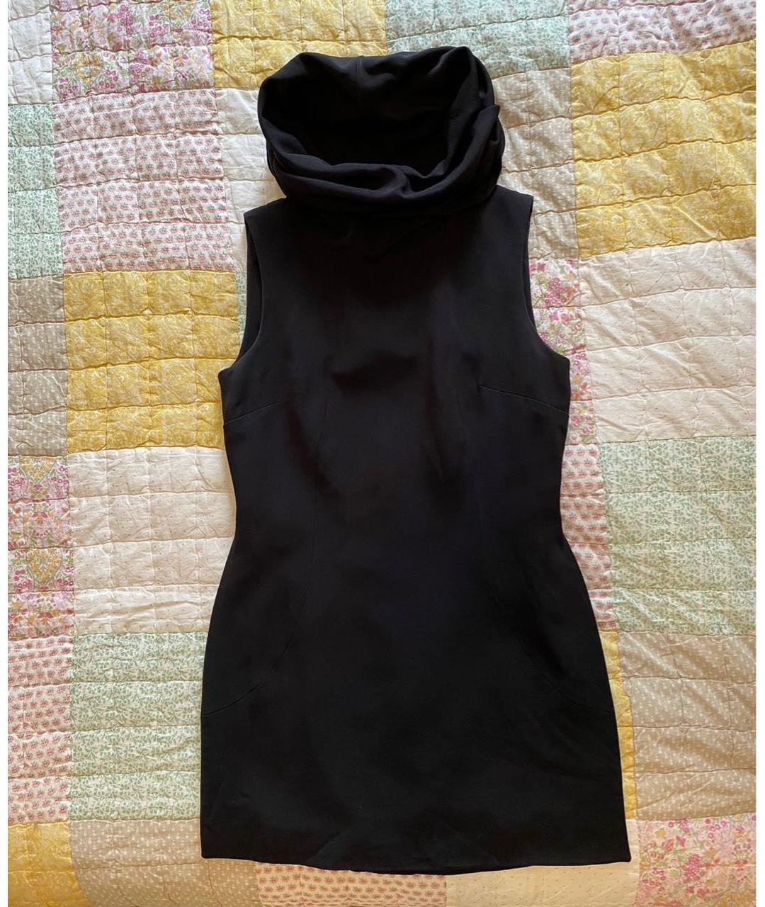 DOLCE&GABBANA Черное вискозное коктейльное платье, фото 5