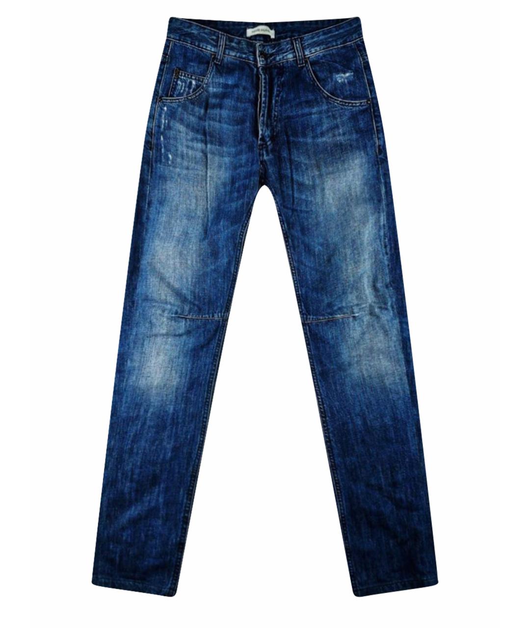 PIERRE BALMAIN Синие хлопковые джинсы скинни, фото 1