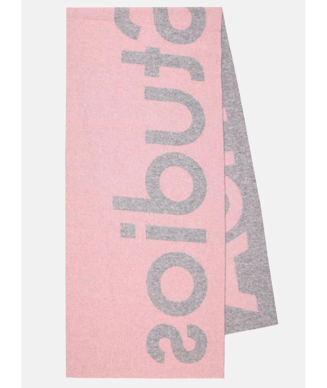 ACNE STUDIOS Розовый шерстяной шарф, фото 3