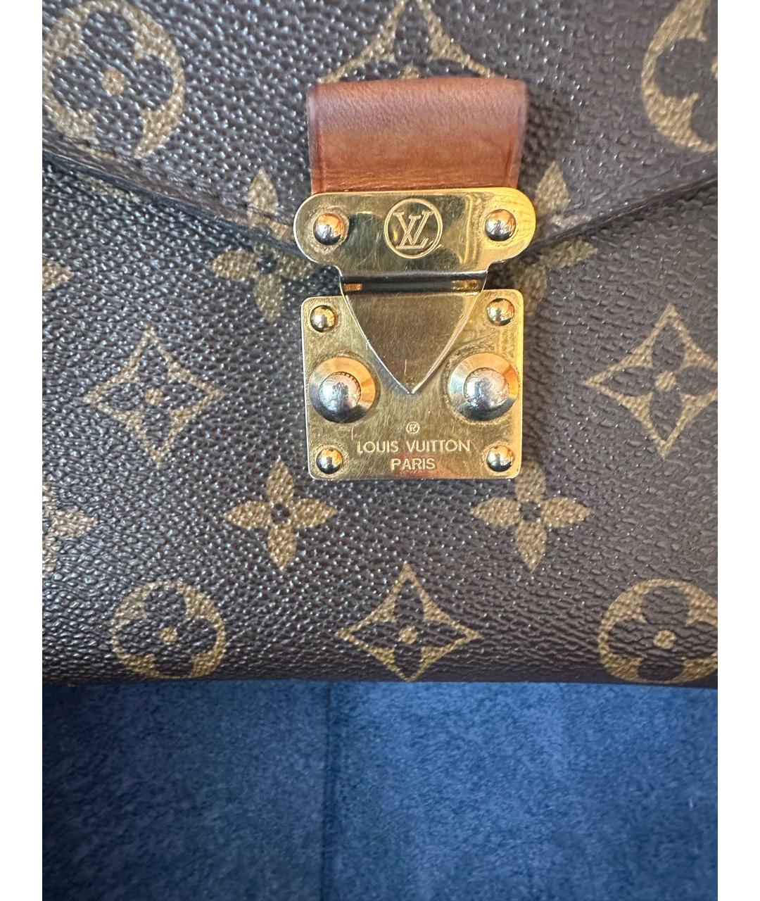 LOUIS VUITTON PRE-OWNED Коричневая сумка тоут, фото 4