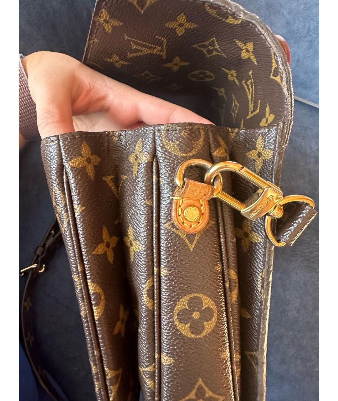 LOUIS VUITTON PRE-OWNED Коричневая сумка тоут, фото 6