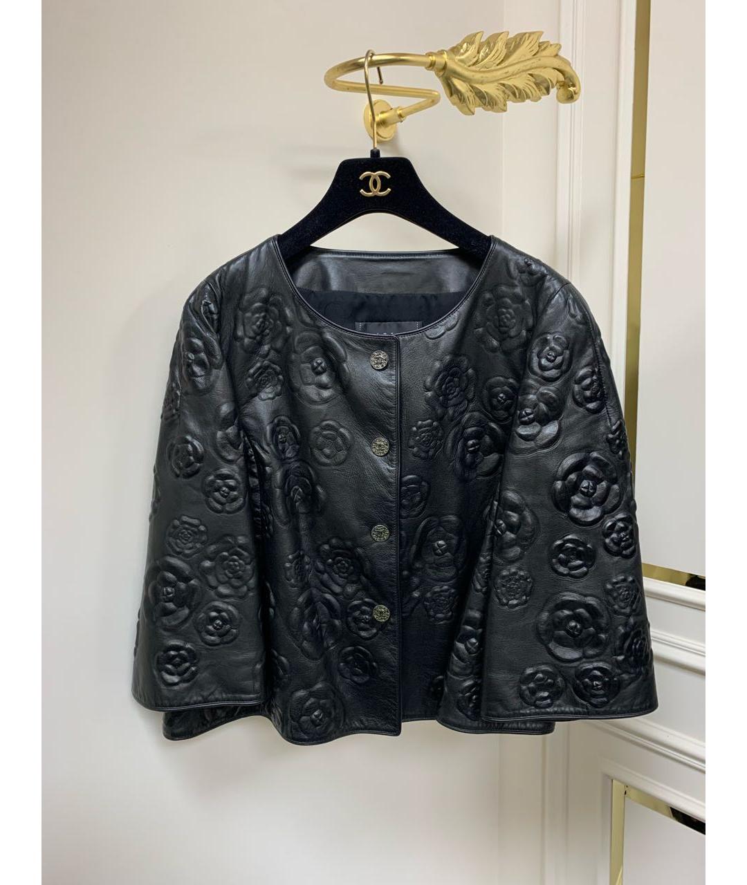 CHANEL Черная кожаная куртка, фото 9