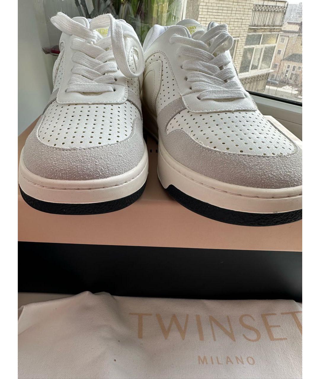 TWIN-SET Белые кроссовки, фото 3