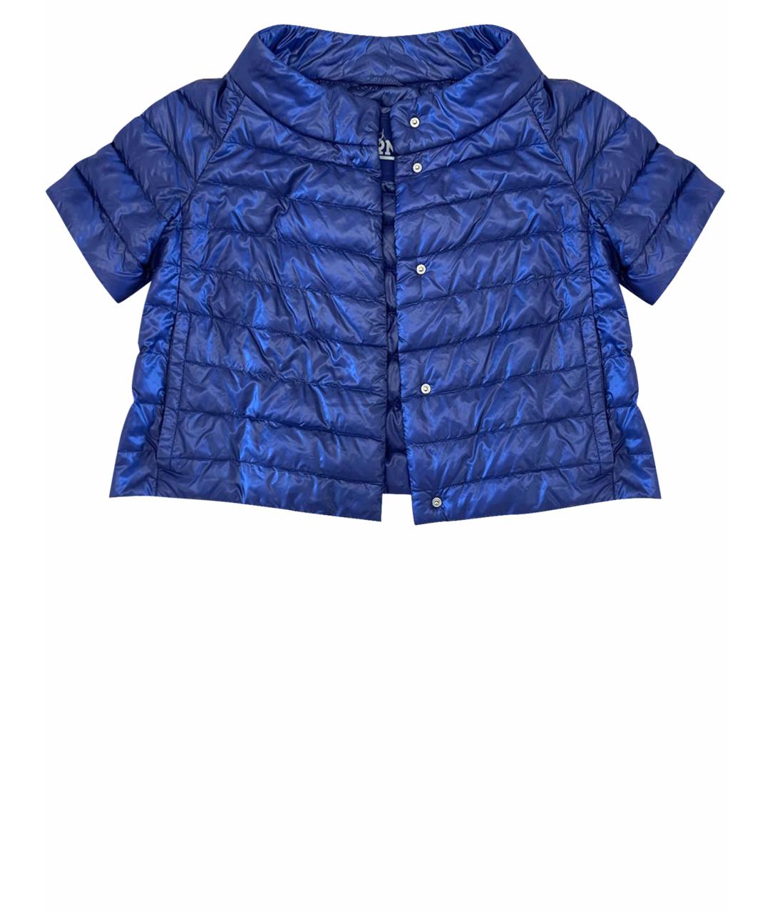 HERNO Синяя полиамидовая куртка, фото 1