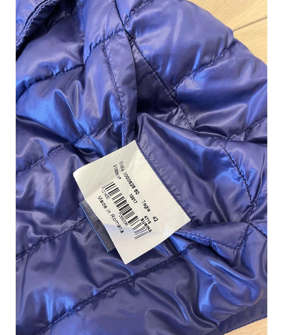 HERNO Синяя полиамидовая куртка, фото 5