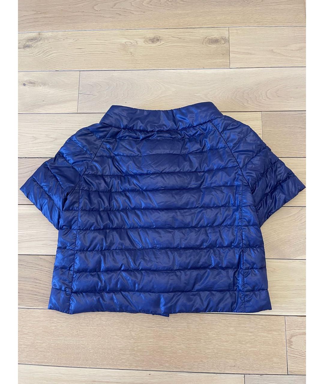 HERNO Синяя полиамидовая куртка, фото 2