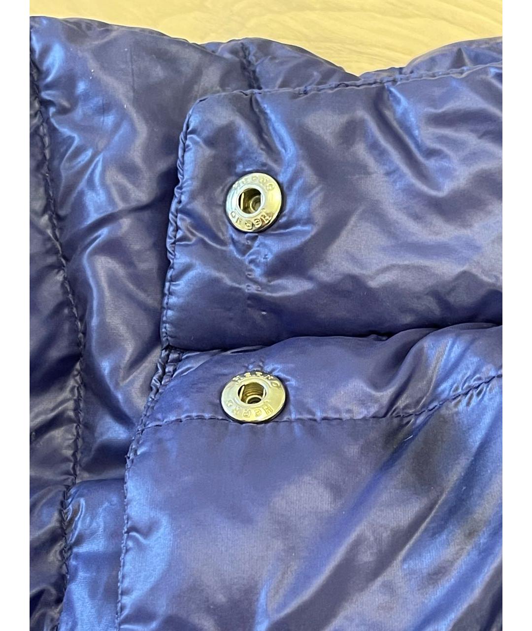HERNO Синяя полиамидовая куртка, фото 4