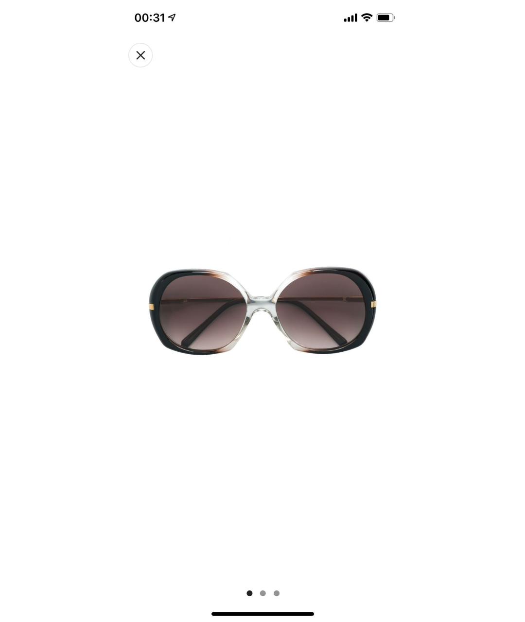CELINE PRE-OWNED Бордовые пластиковые солнцезащитные очки, фото 7