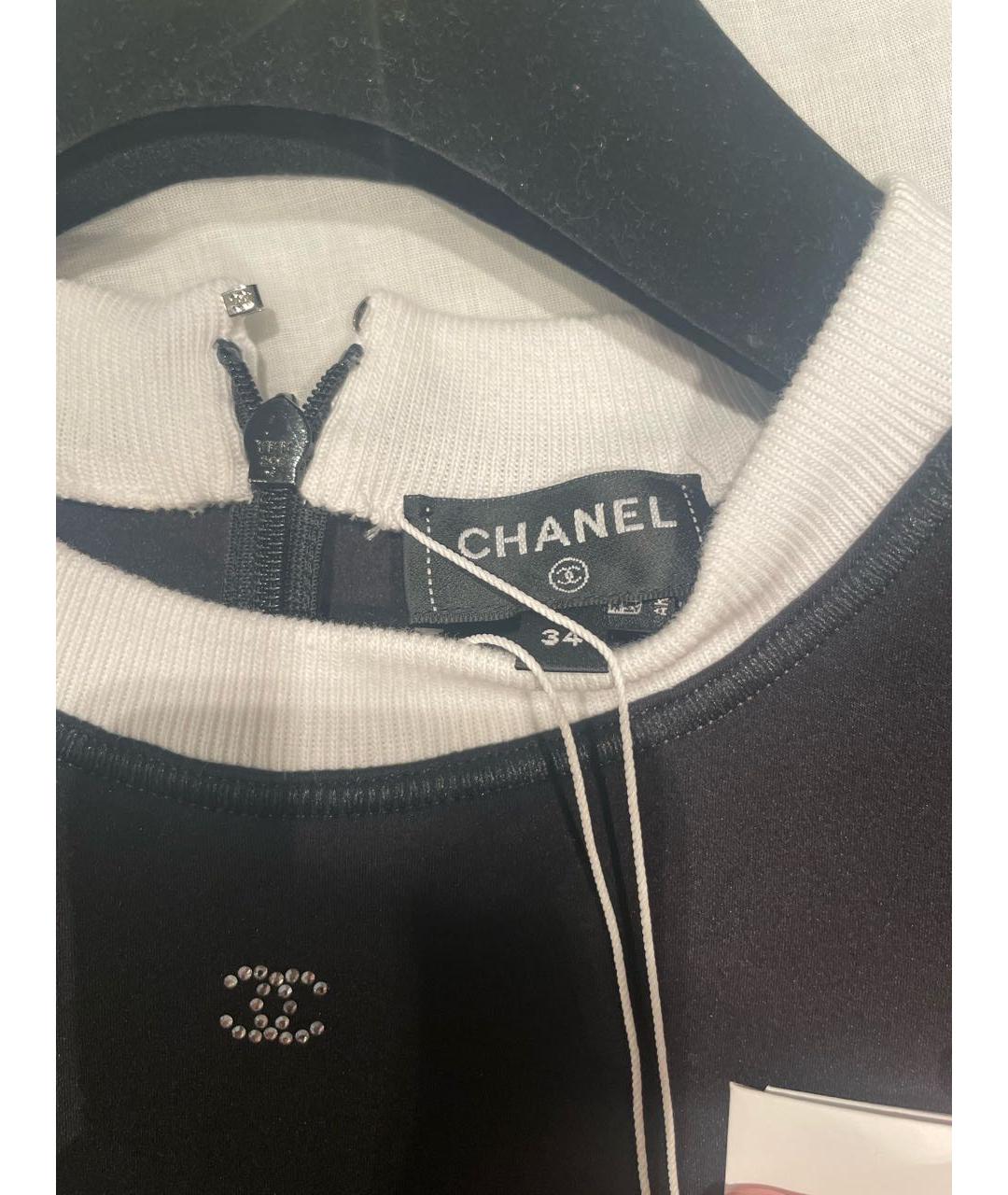 CHANEL PRE-OWNED Черная футболка, фото 2