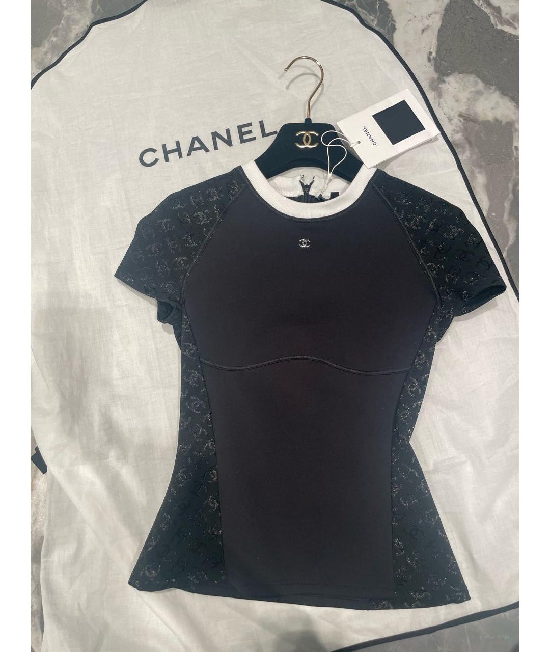 CHANEL PRE-OWNED Черная футболка, фото 8