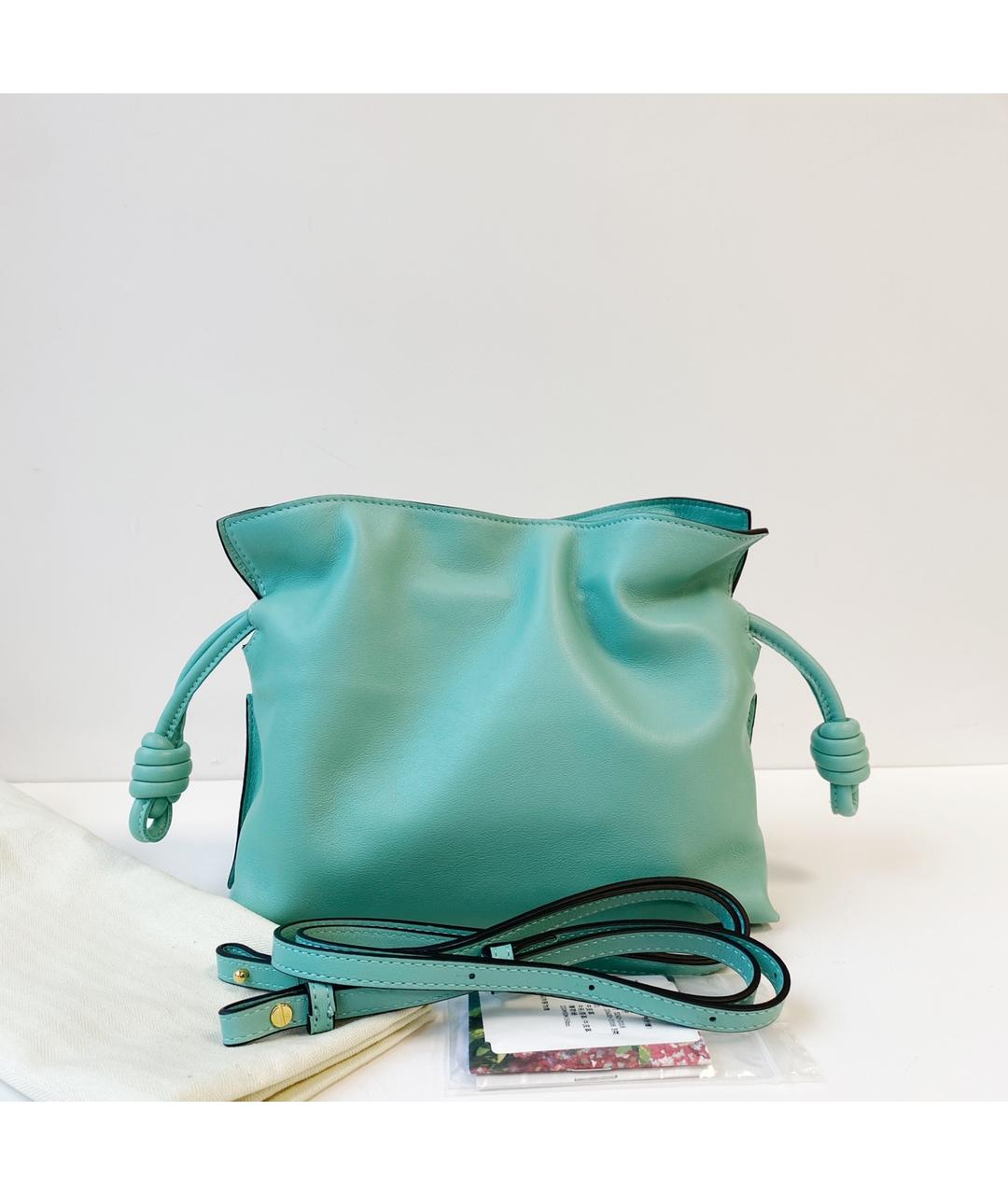 LOEWE Зеленая кожаная сумка через плечо, фото 3
