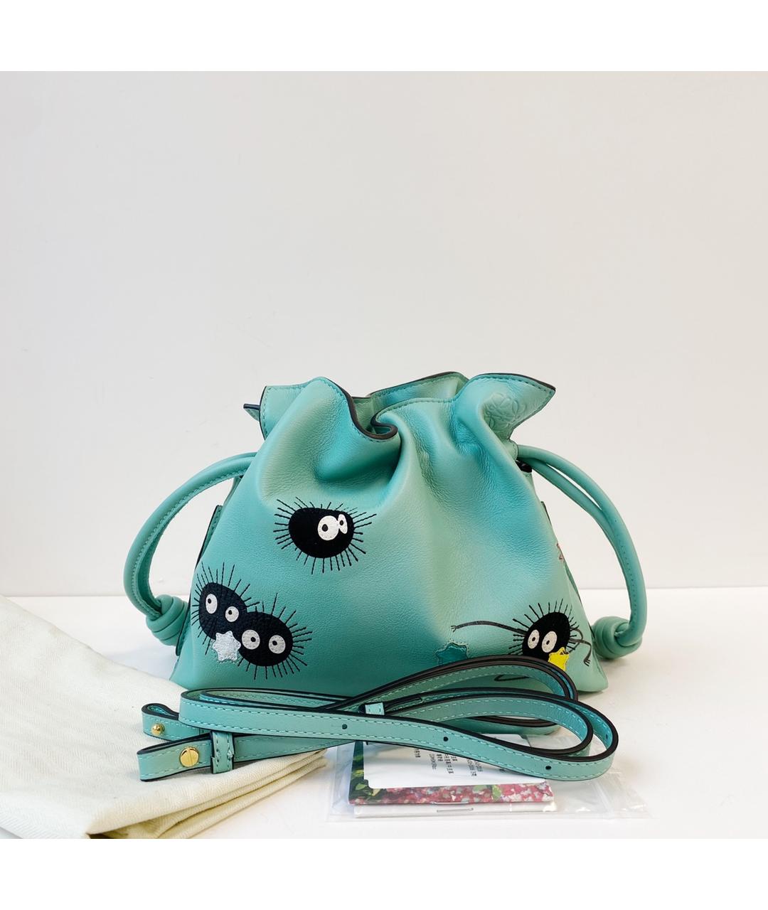 LOEWE Зеленая кожаная сумка через плечо, фото 2