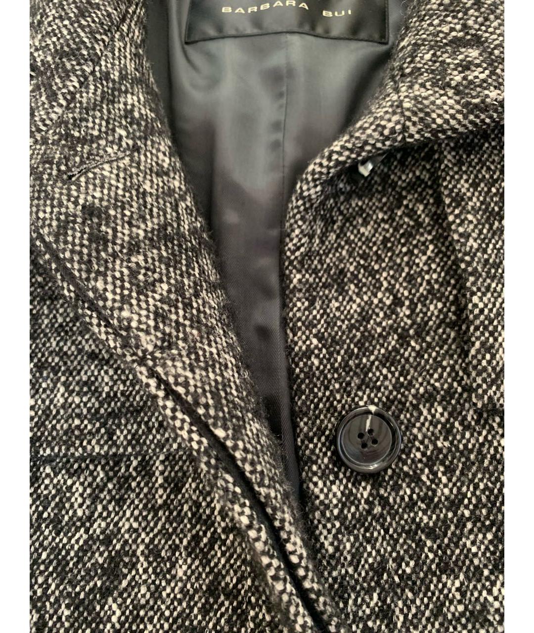 BARBARA BUI Серое твидовое пальто, фото 4