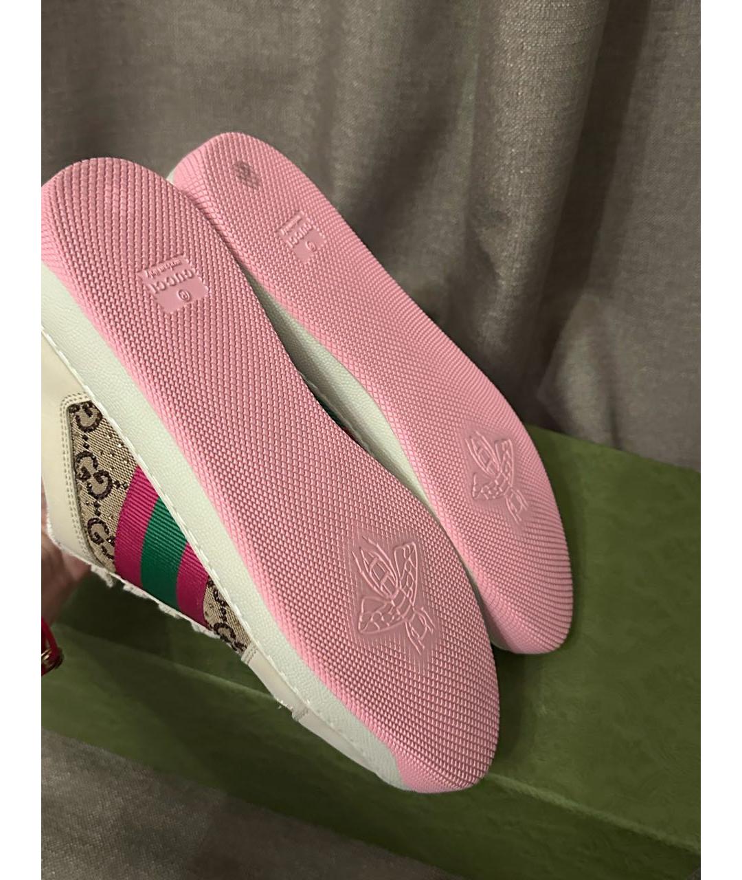 GUCCI Мульти кожаные кроссовки, фото 4