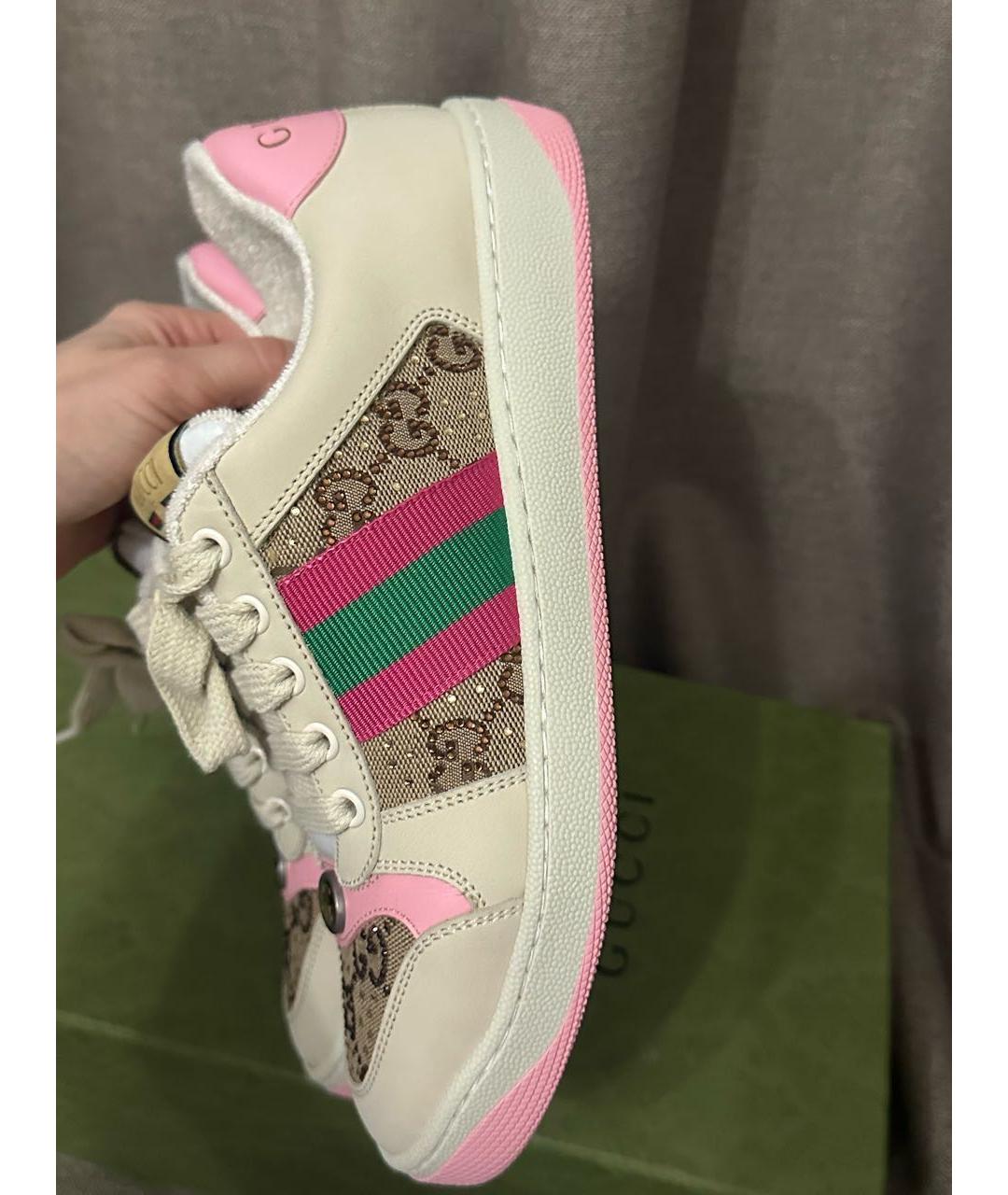 GUCCI Мульти кожаные кроссовки, фото 3