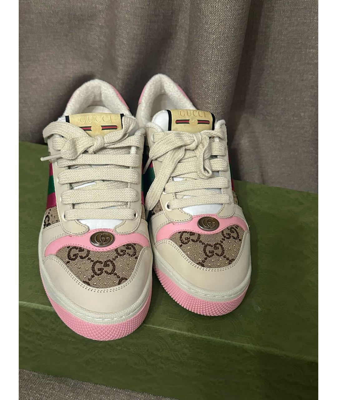 GUCCI Мульти кожаные кроссовки, фото 2