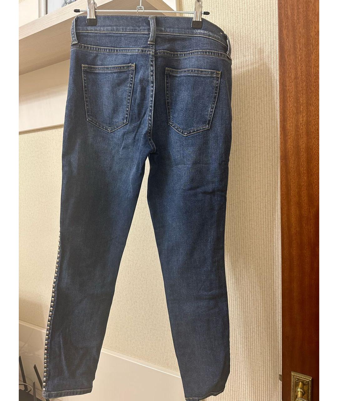 CURRENT/ELLIOTT Синие джинсы слим, фото 2
