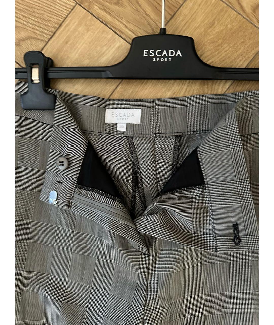 ESCADA Серый шерстяной костюм с брюками, фото 5