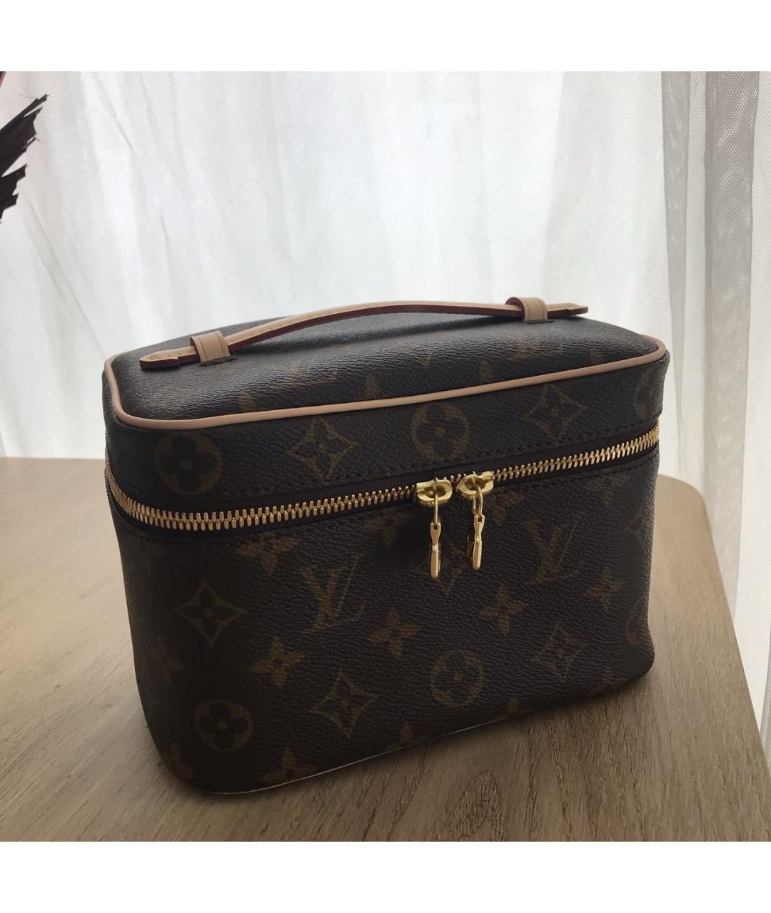 LOUIS VUITTON PRE-OWNED Коричневая косметичка из искусственной кожи, фото 2