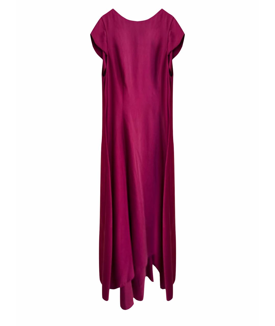 SAINT LAURENT Розовое шелковое вечернее платье, фото 1