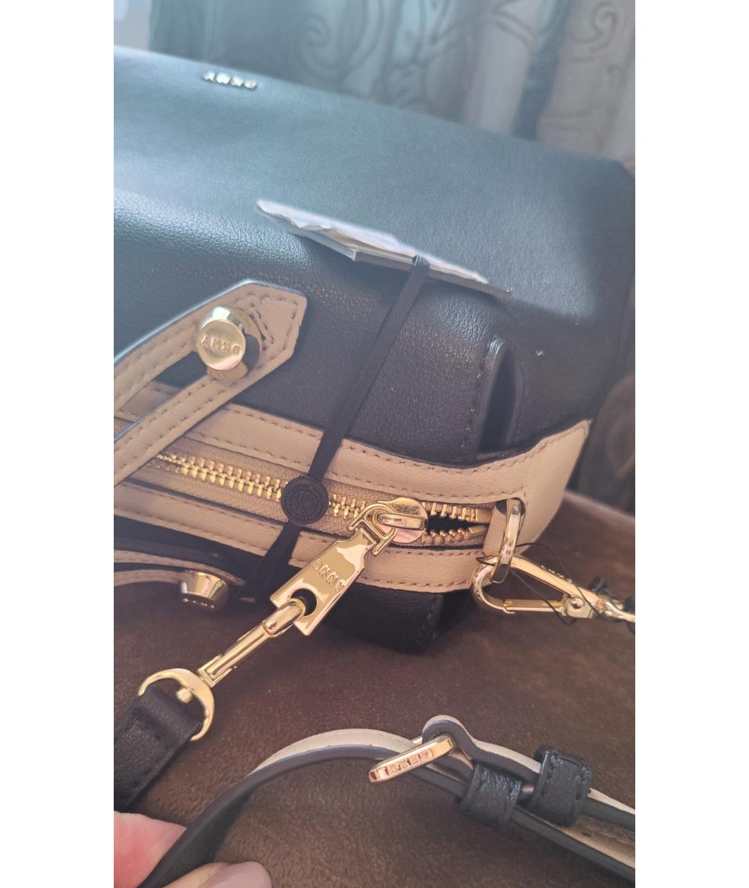 DKNY Мульти кожаная сумка с короткими ручками, фото 5