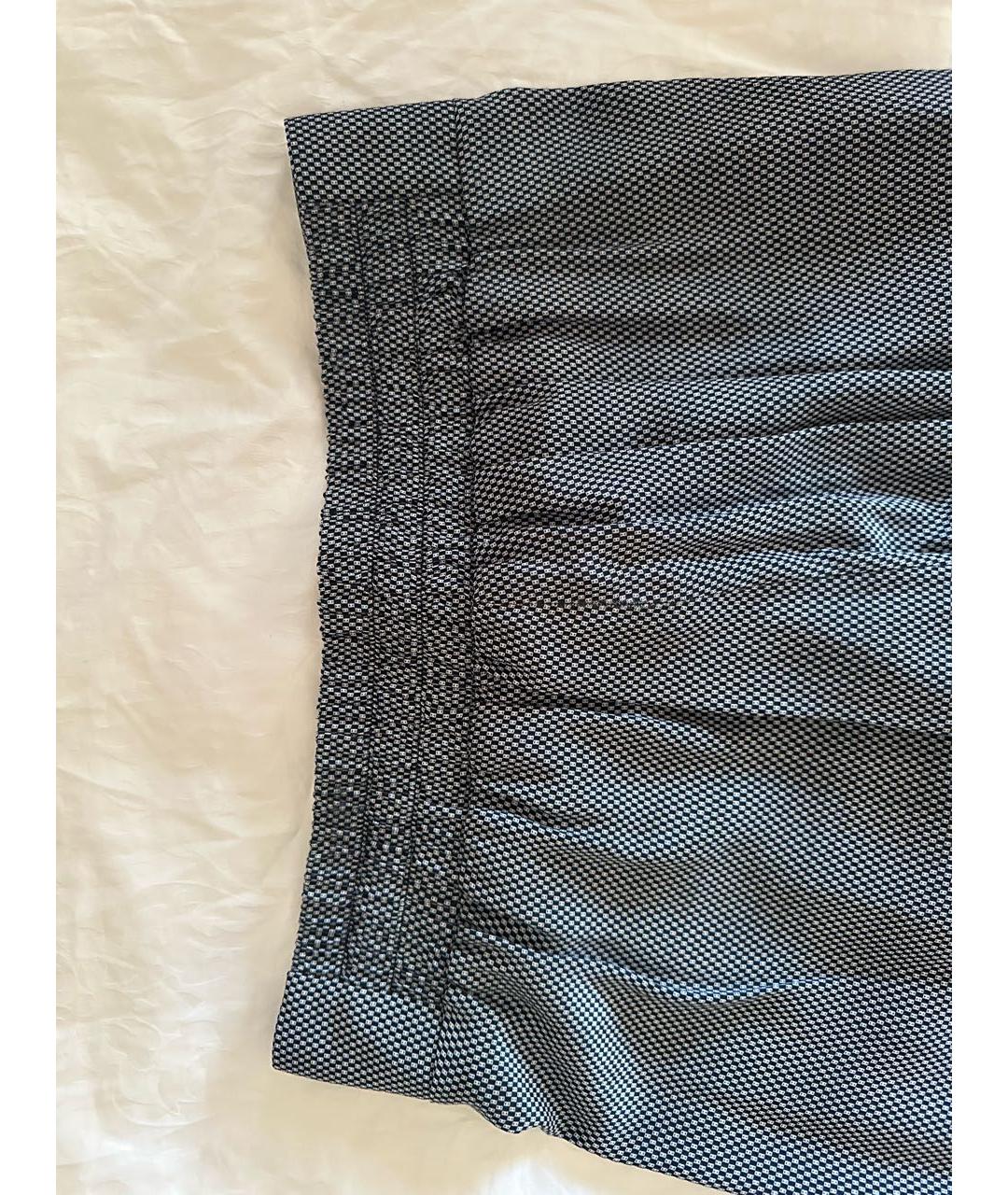EMPORIO ARMANI Мульти вискозные брюки широкие, фото 6