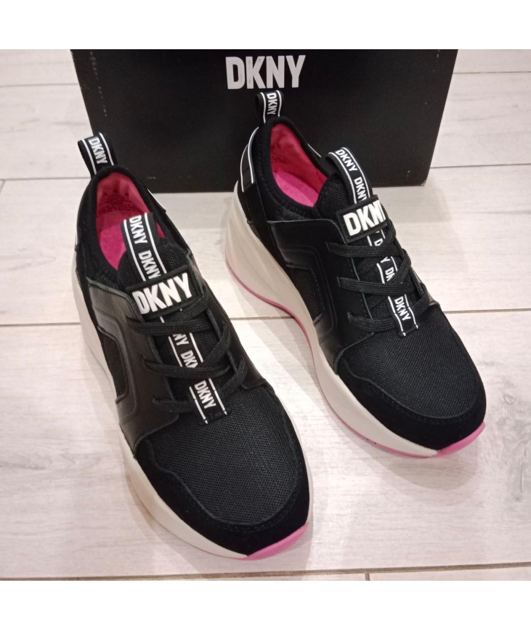 DKNY Черные текстильные кроссовки, фото 3