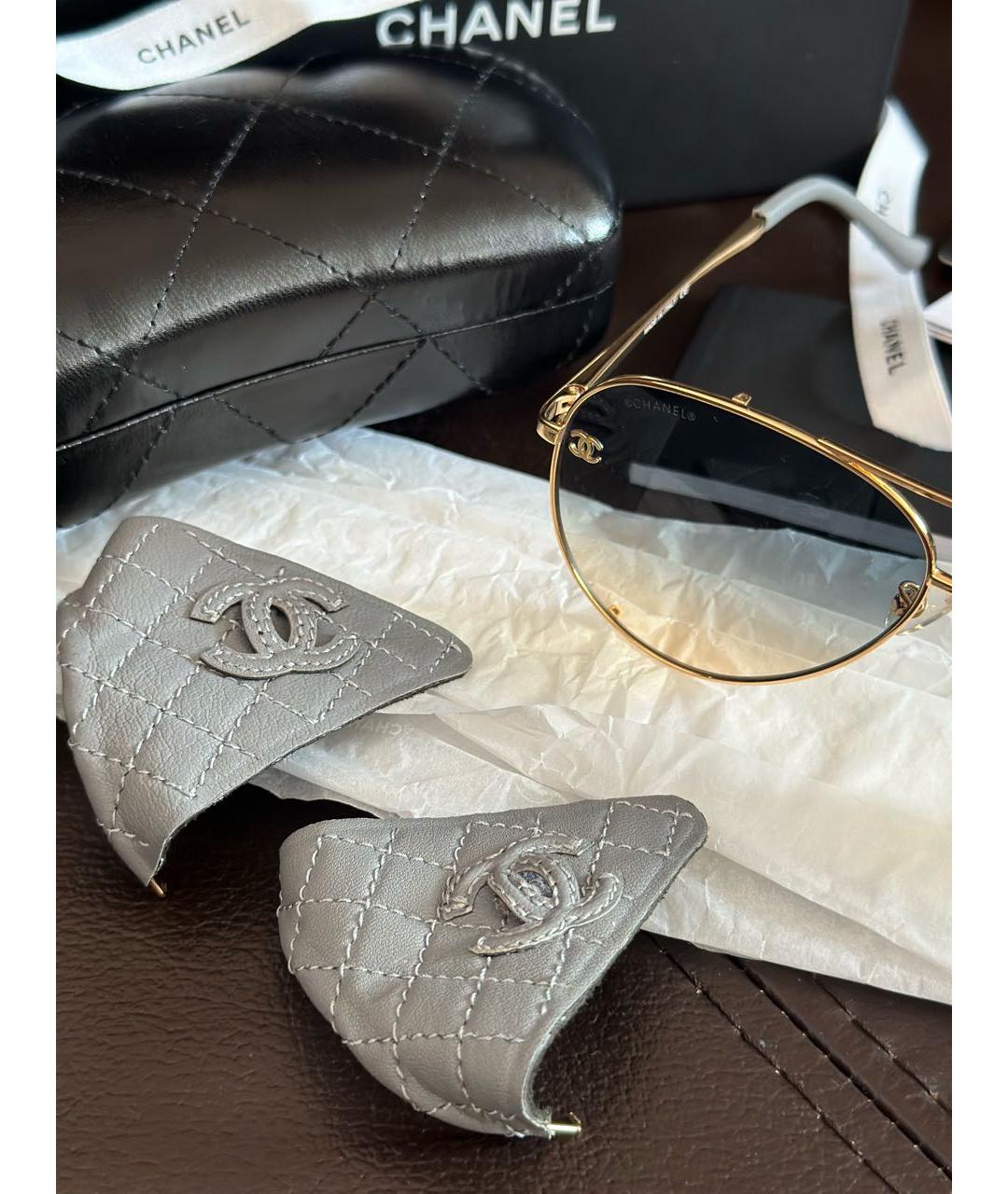 CHANEL Голубые солнцезащитные очки, фото 7