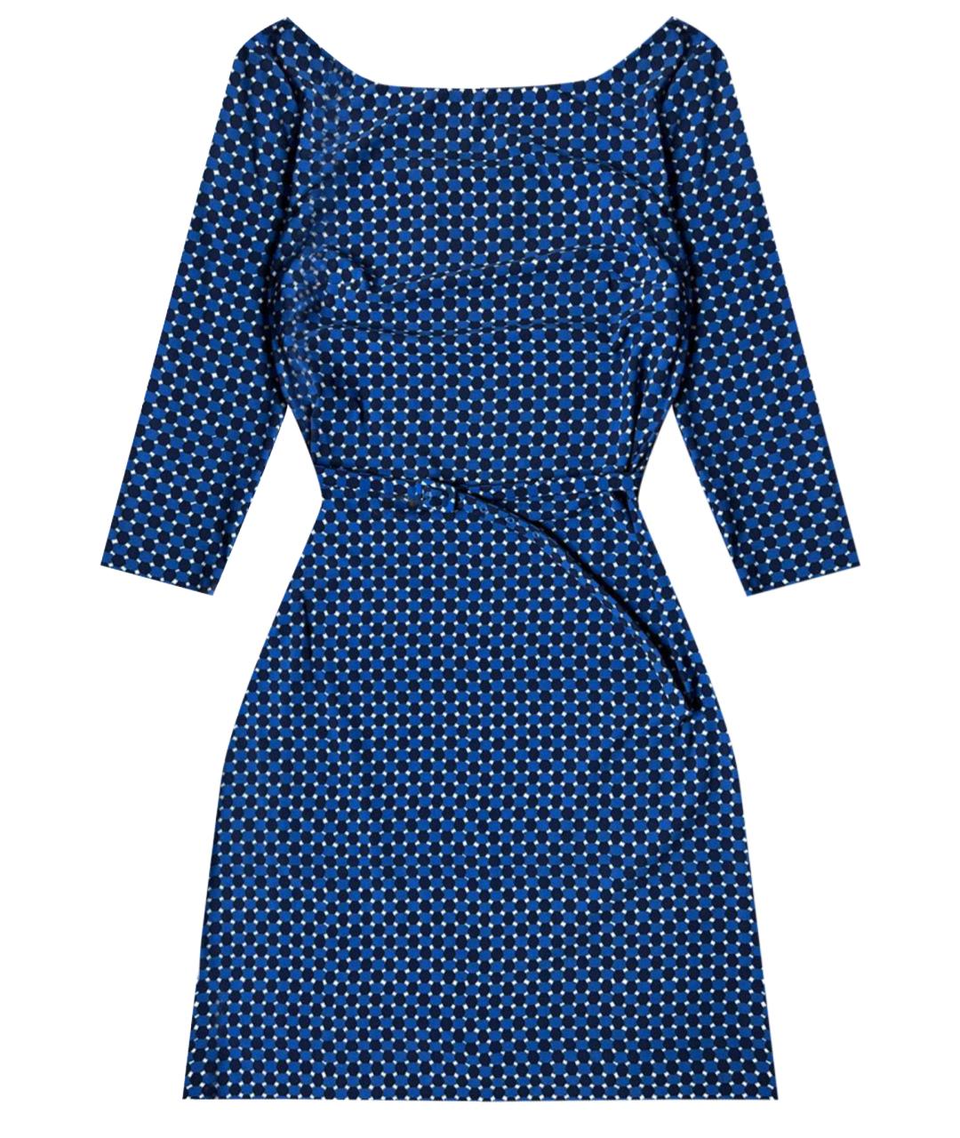 PRADA Синее полиэстеровое вечернее платье, фото 1