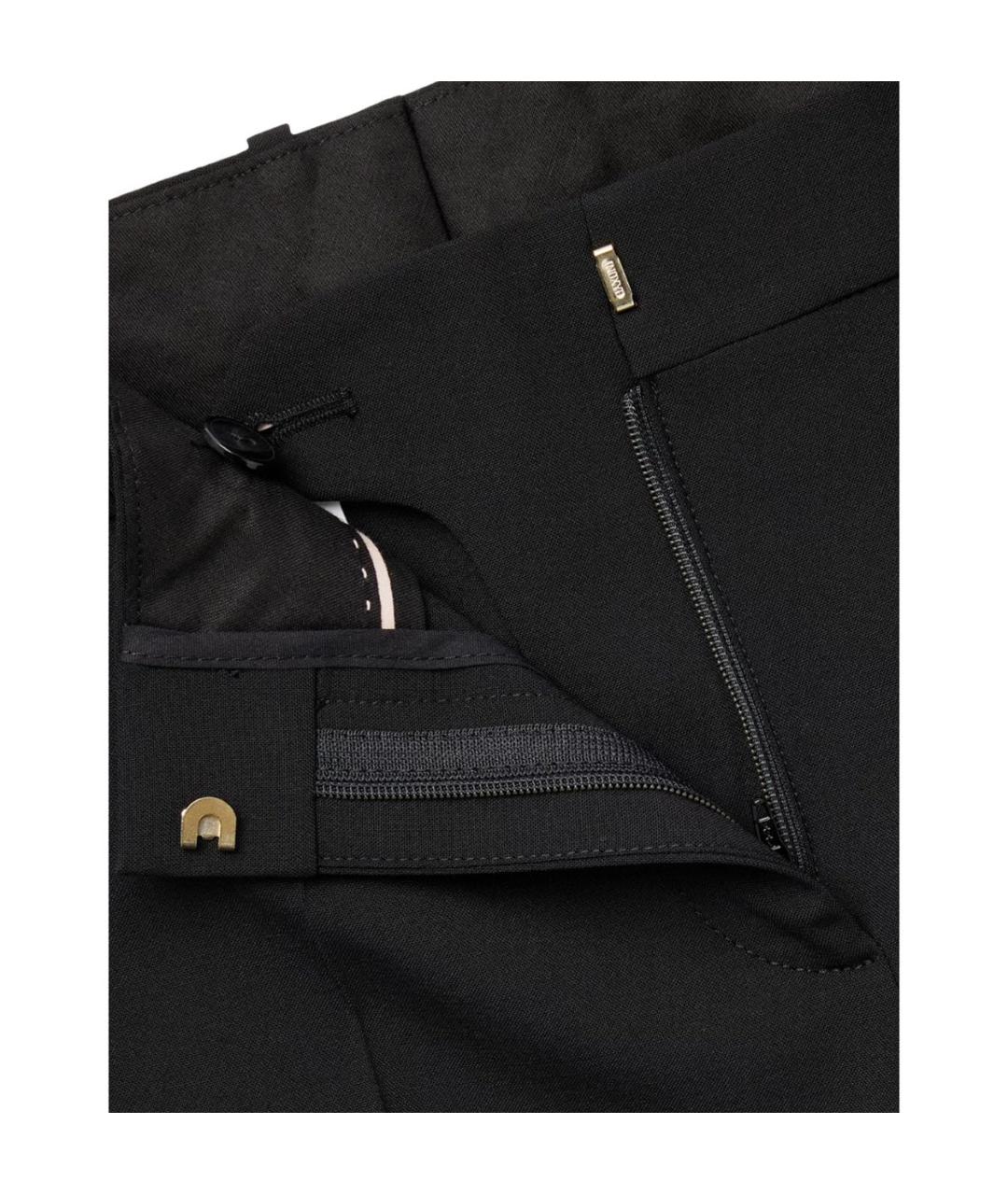 HUGO BOSS Черные шерстяные брюки узкие, фото 3
