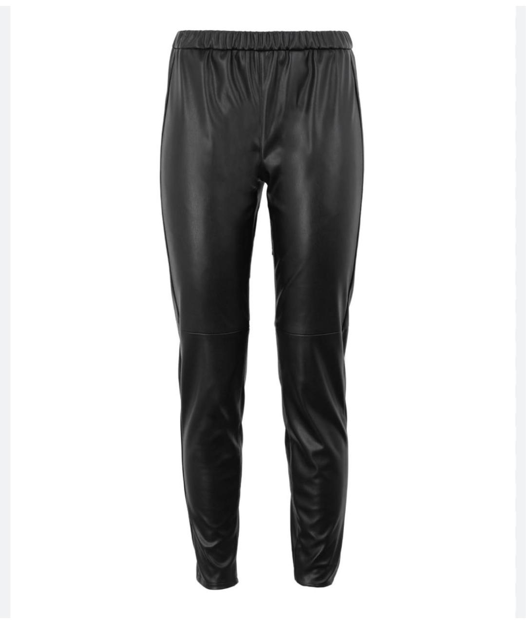MICHAEL KORS Черные полиуретановые брюки узкие, фото 8