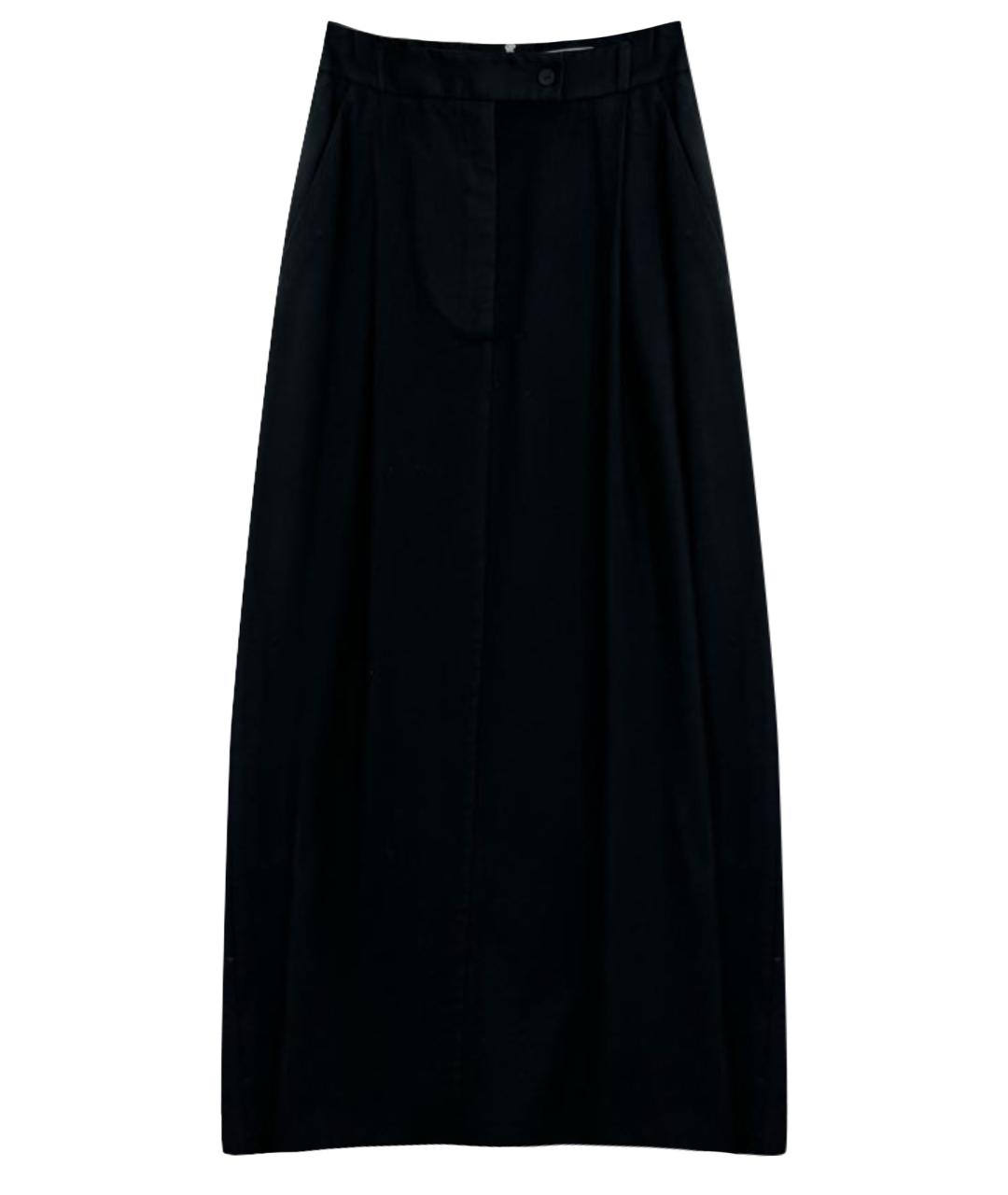 PERVERT Черная шерстяная юбка макси, фото 1