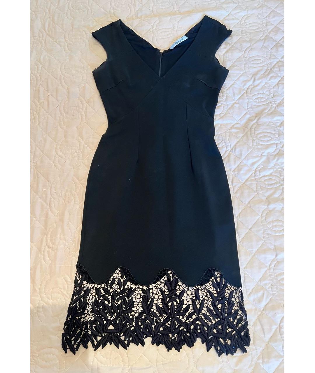 BLUMARINE Черное вискозное коктейльное платье, фото 7