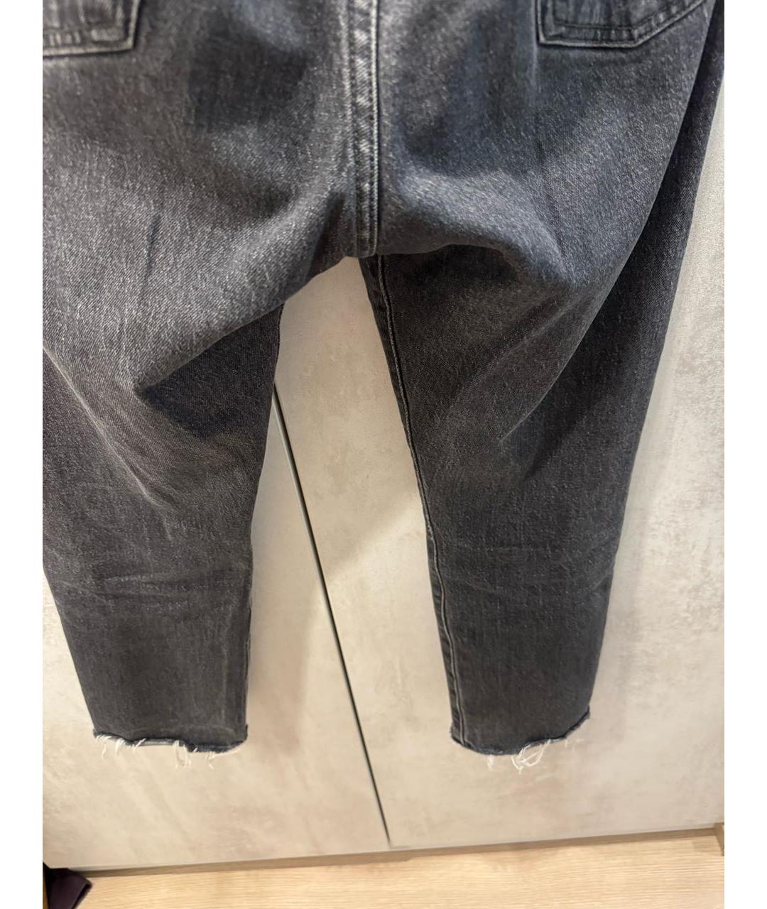 LEVI'S Серые хлопковые прямые джинсы, фото 4