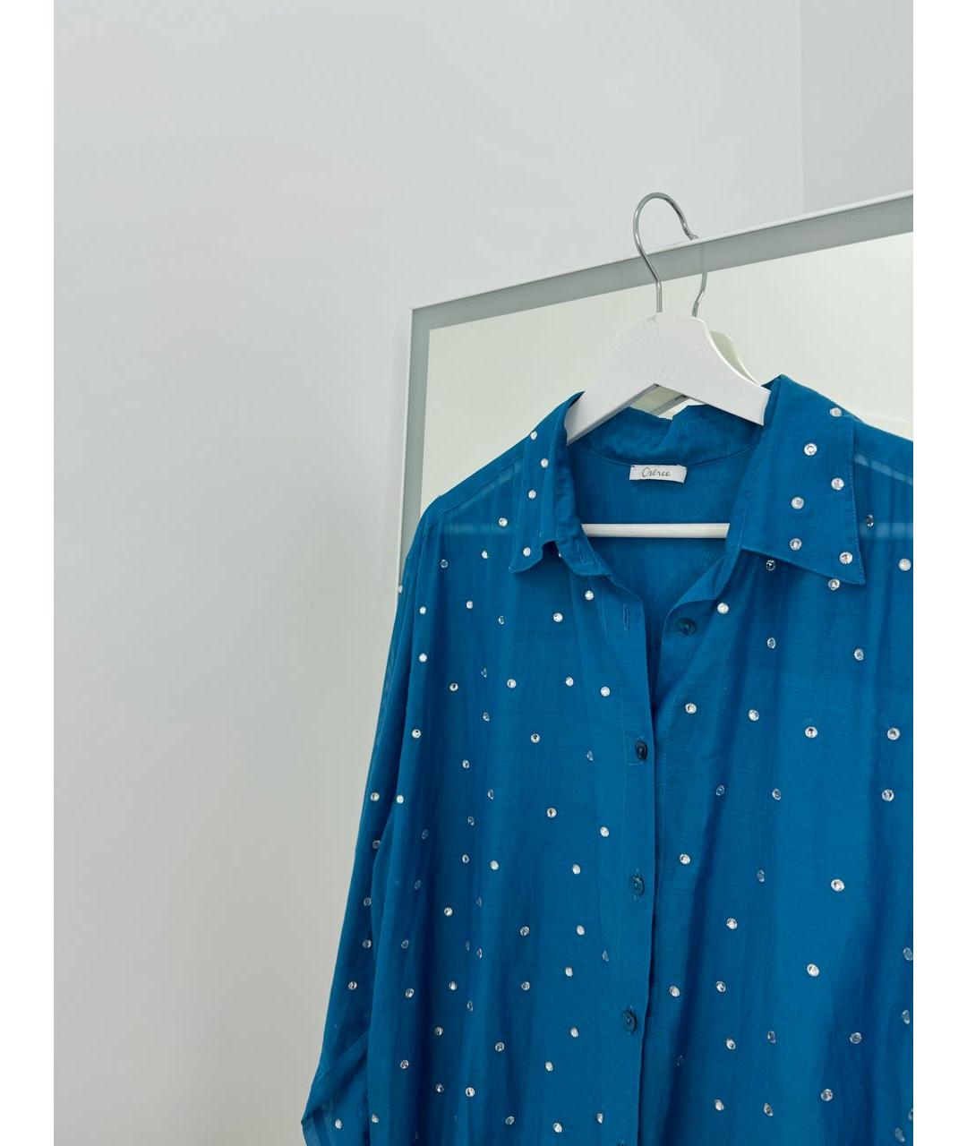 OSEREE Синяя хлопковая блузы, фото 5