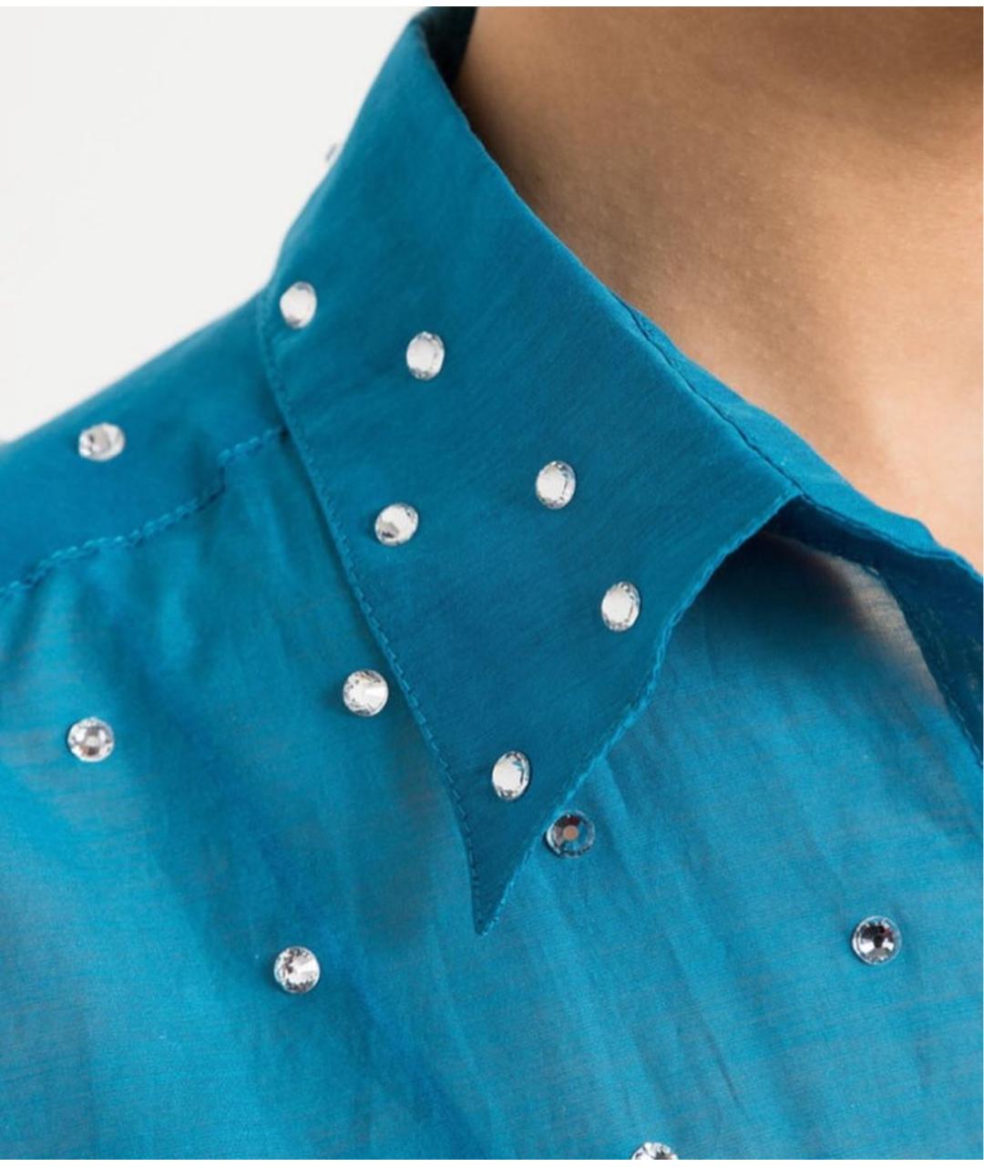 OSEREE Синяя хлопковая блузы, фото 2