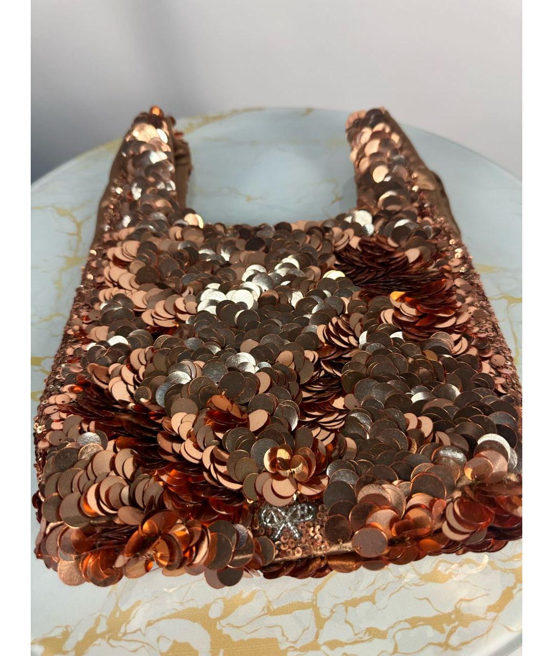 ANYA HINDMARCH Оранжевая сумка с короткими ручками, фото 7